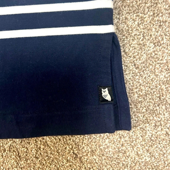 Lucky Chouette women’s size L designer tunic with owls both arms- Mint &  rare - Picture 10 of 11